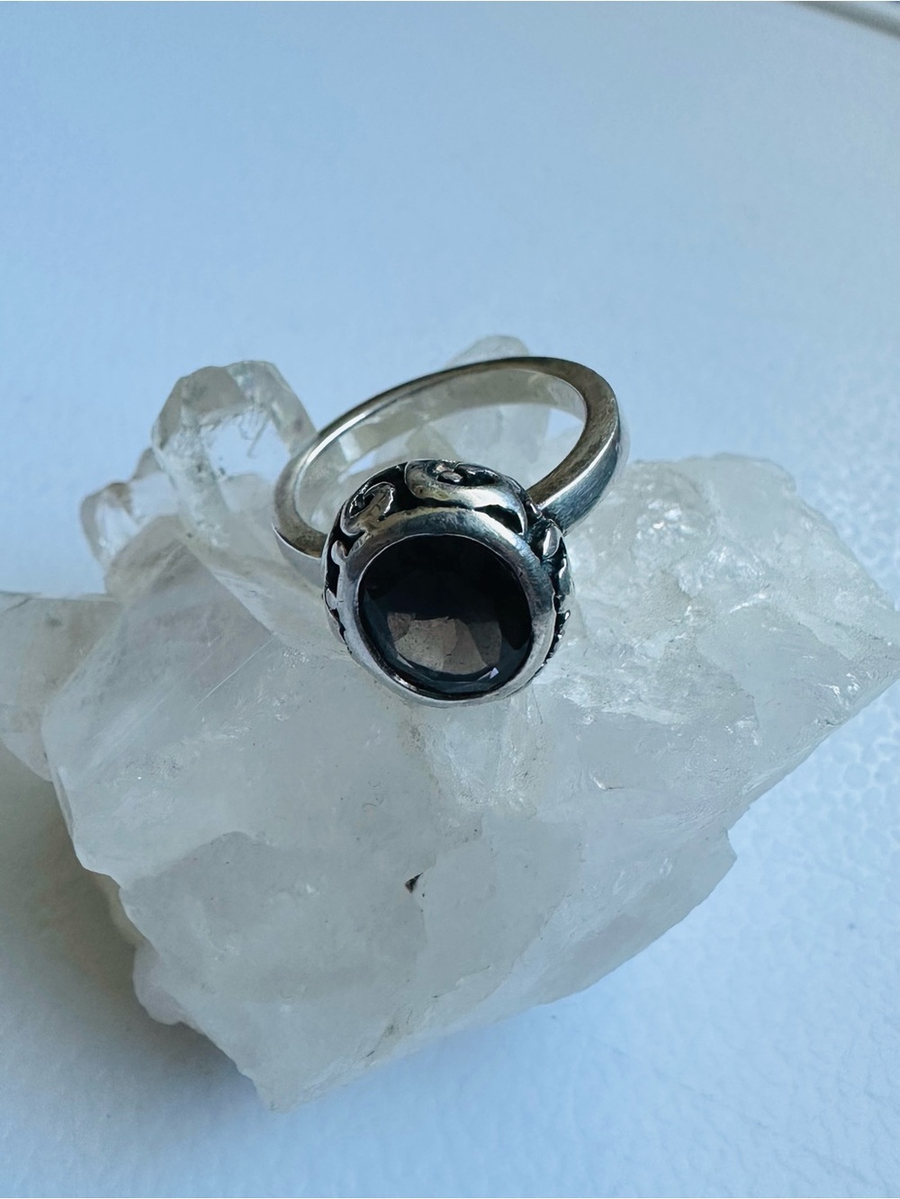 Silpada Sterling Silver with Smoky Quartz ring.